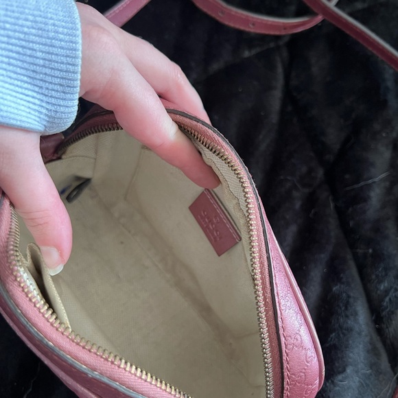 Authentic Gucci Pink Micro Guccissima Leather Disco Shoulder Bag - Picture 4 of 5